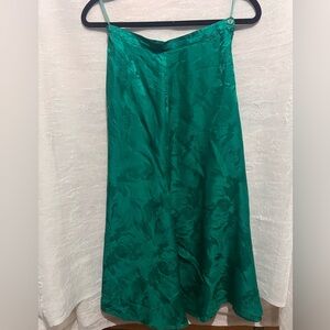 100% silk midi skirt